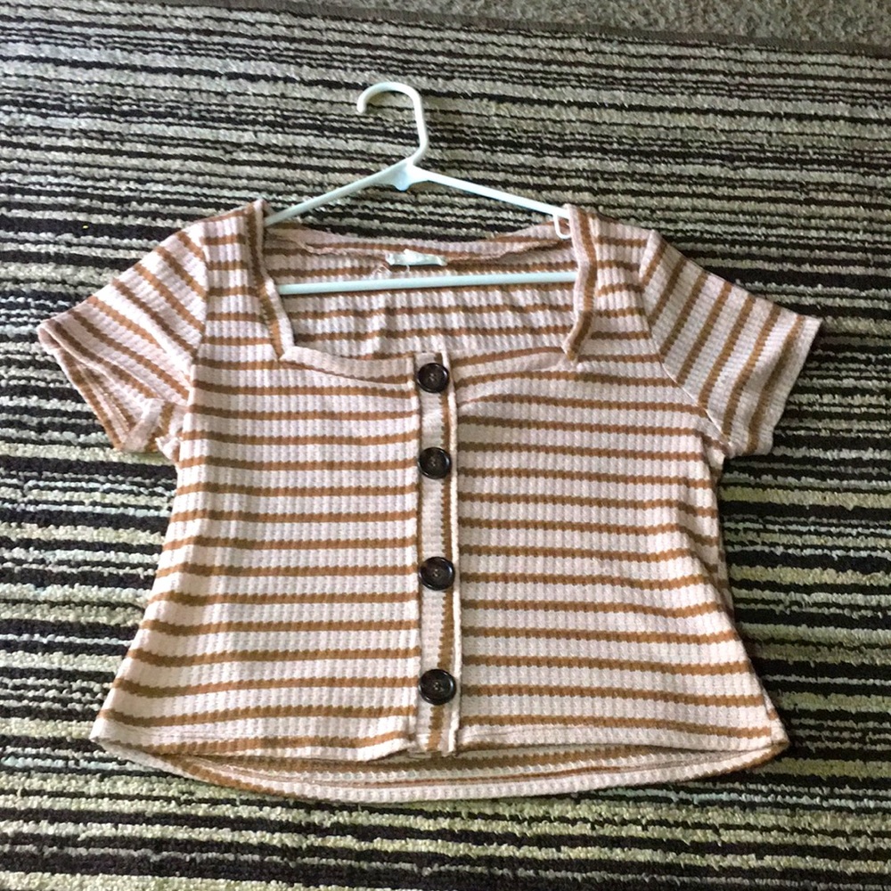 Pie in the sky striped crop top